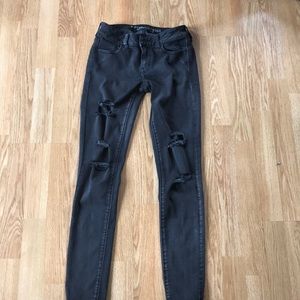 Black distressed American Eagle jeans
